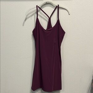 Outdoor Voices Burgundy Strappy Athletic Dress